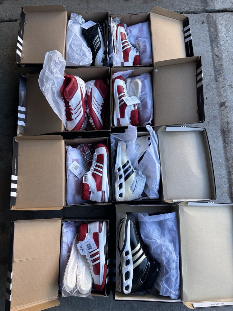 Lot Of 8 Adidas Men’s & Women's Basketball & Football  NEW Old Stock W/ Box
