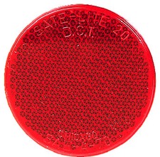 Peterson Manufacturing Round Quick-Mount Reflector Red 481R