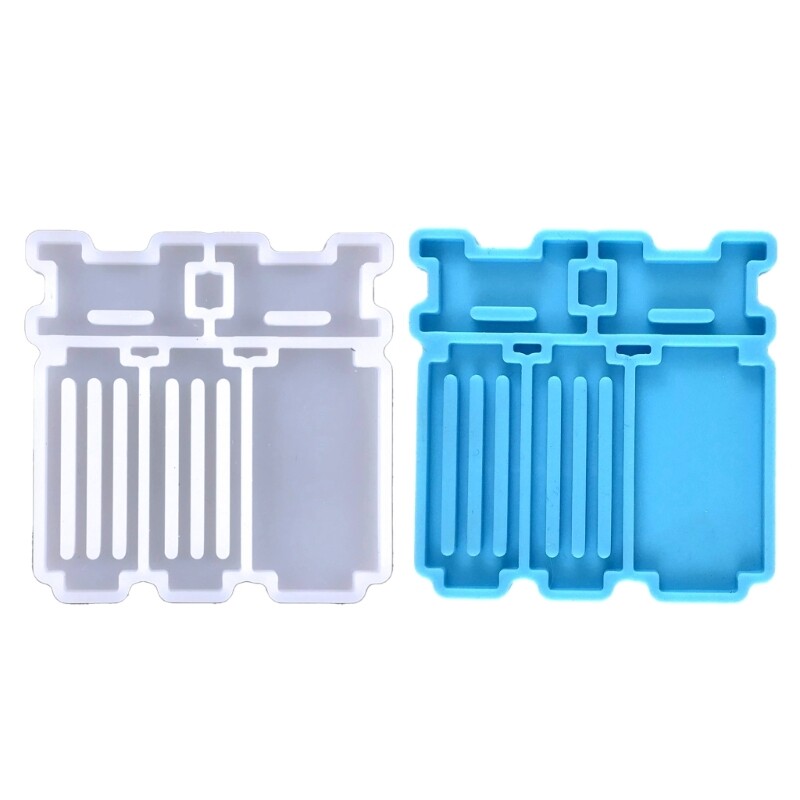 Geometric Splicing Storage Box Mold for Epoxy Resin Casting DIY Jewelry Holder