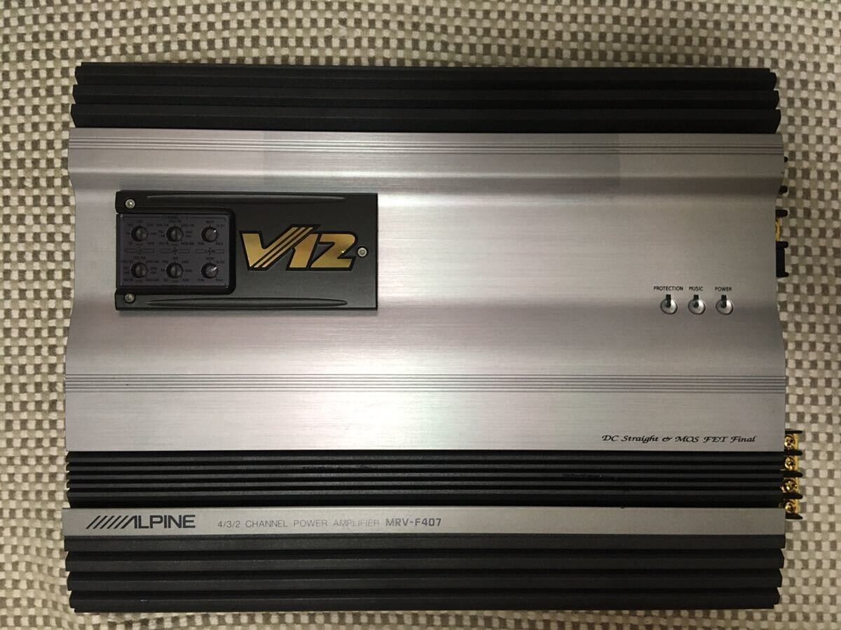 Alpine MRV-F407 4-Channel Car Amp 4/3/2ch BPF bandpassable Alpine MRV-F407 4-Channel Car Amp 4/3/2ch BPF bandpassable