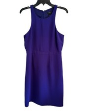 Jcrew Dress Size 8 Racerback Blue Sleeveless Women Dress
