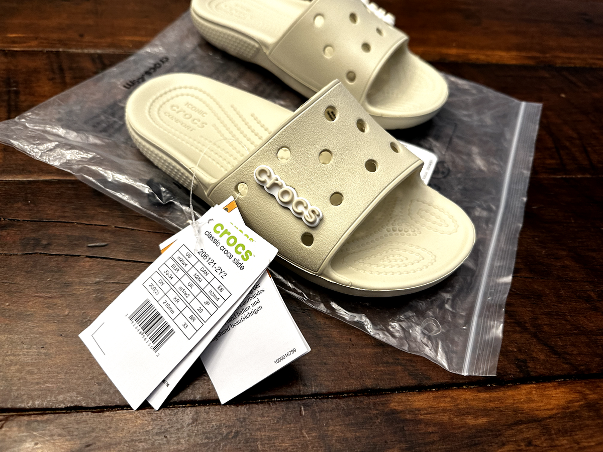 Classic Croc slide Bone m2/w4 | eBay