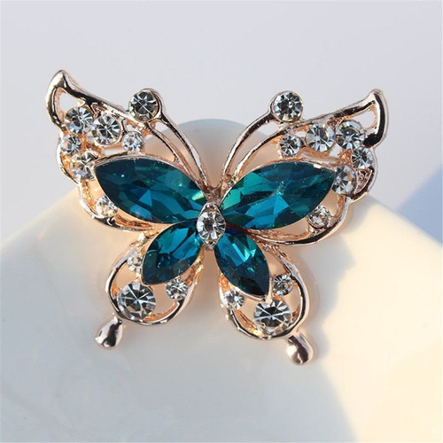 Alloy Clothing Accessories Pins Brooch Butterfly Rhinestone For Women|Girls - Picture 15 of 17
