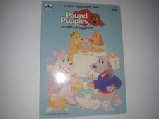 POUND PUPPIES Coloring Book Easter Golden Books Vintage 1986 Tonka Used