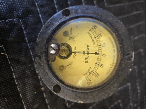 Weston 506 Panel Meter - Volt DC 0-30 AMPERE DC - Bild 1 von 5