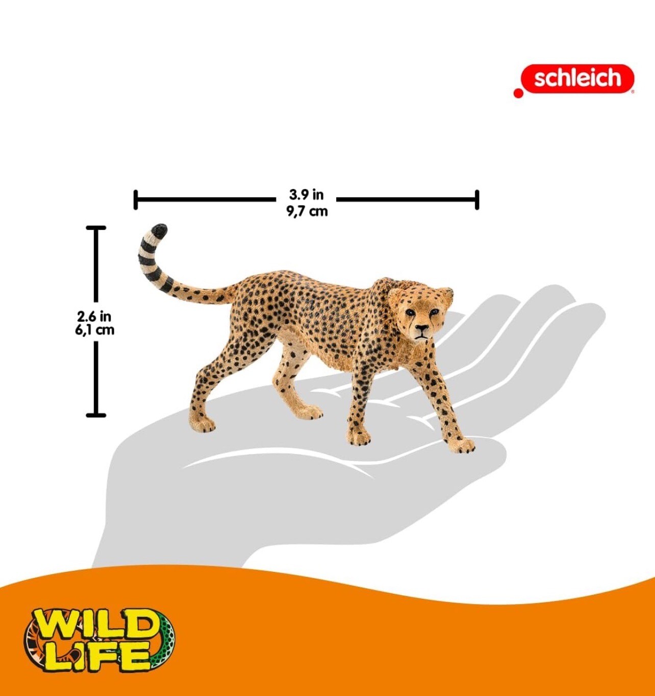 Thumbnail - Schleich 14746 Gepardin Wild Life Wildtiere Raubtiere Spielfigur