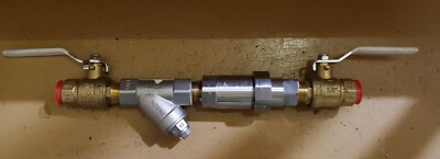 Circuit Solver thermomega tech csu-3/4-110-cv1 with 2 ball valves and strainer.