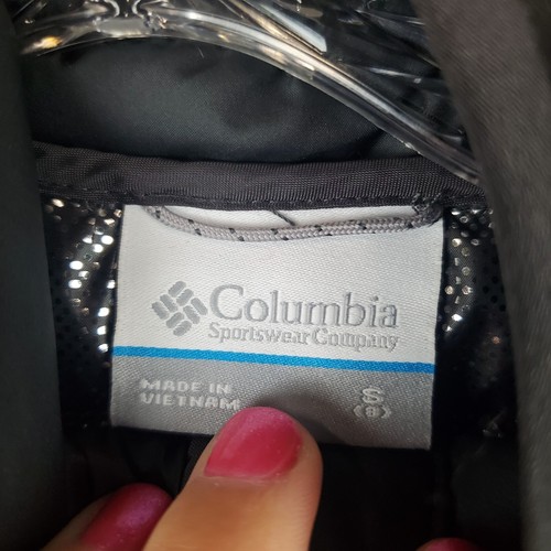Columbia Youth Boys Jacket Sz Small Multi Colorblock Powder Lite Hooded Full Zip - Picture 6 of 11