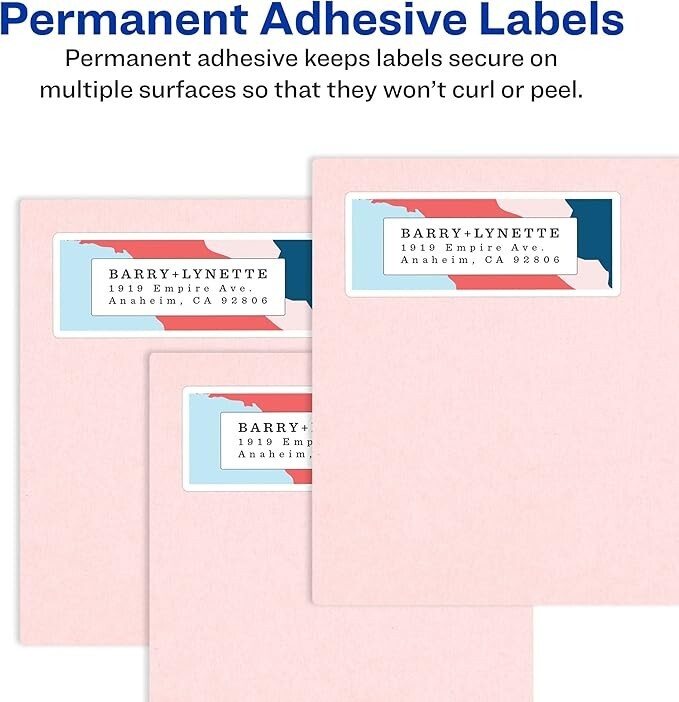 Avery Return Address Labels, Laser/Inkjet, 2/3 x 1-3/4-Inches, White ...