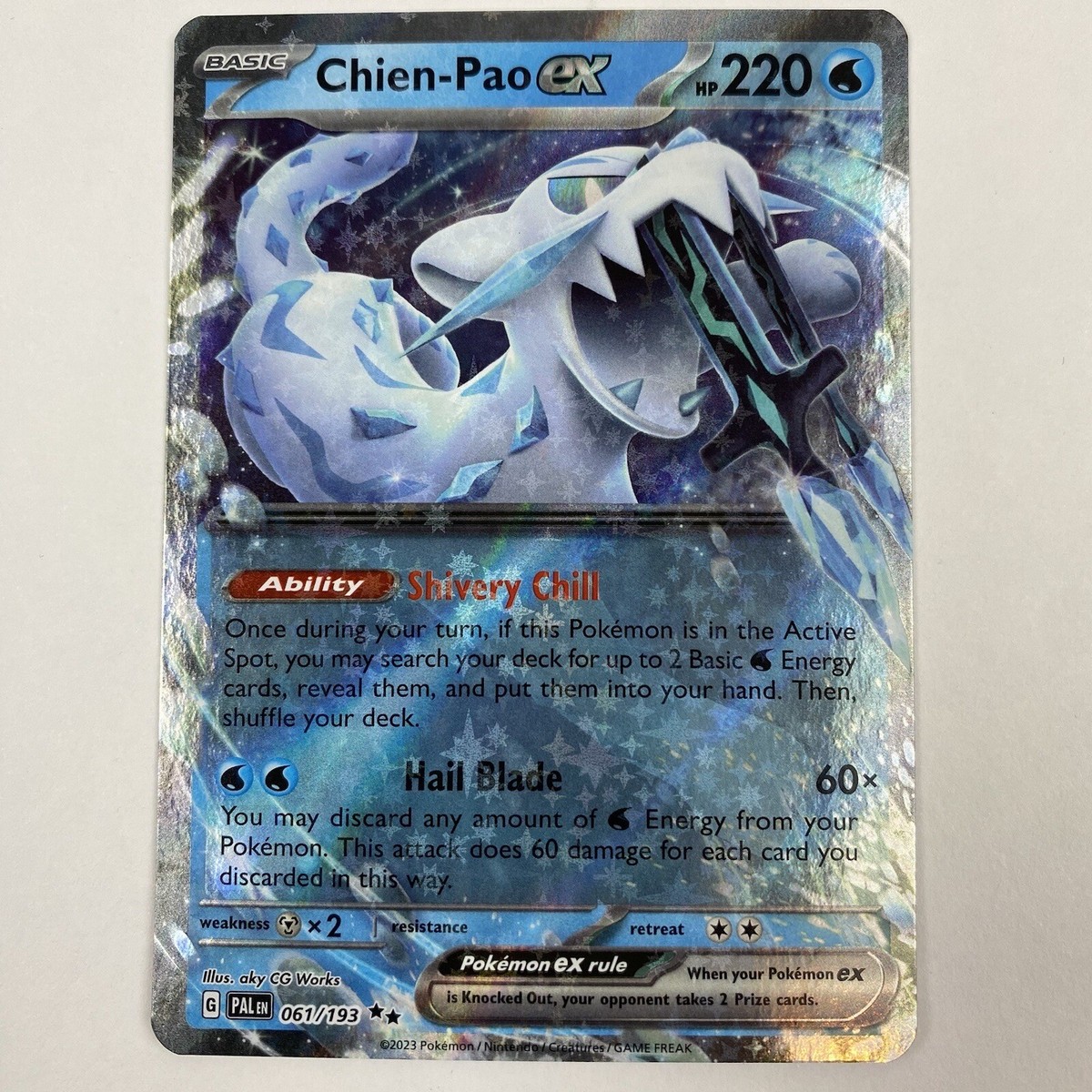 Chien-Pao ex - 061/193 - Paldea Evolved - Pokemon - NM | eBay