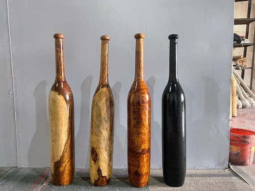Wooden Indian Clubs / Mugdar / Meel / Clubbell / Karla Kattai, (Natural 1 Pc) - Picture 8 of 18