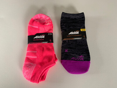 AVIA No Show Women's Socks NEW PAIRS: Purple Lightweight