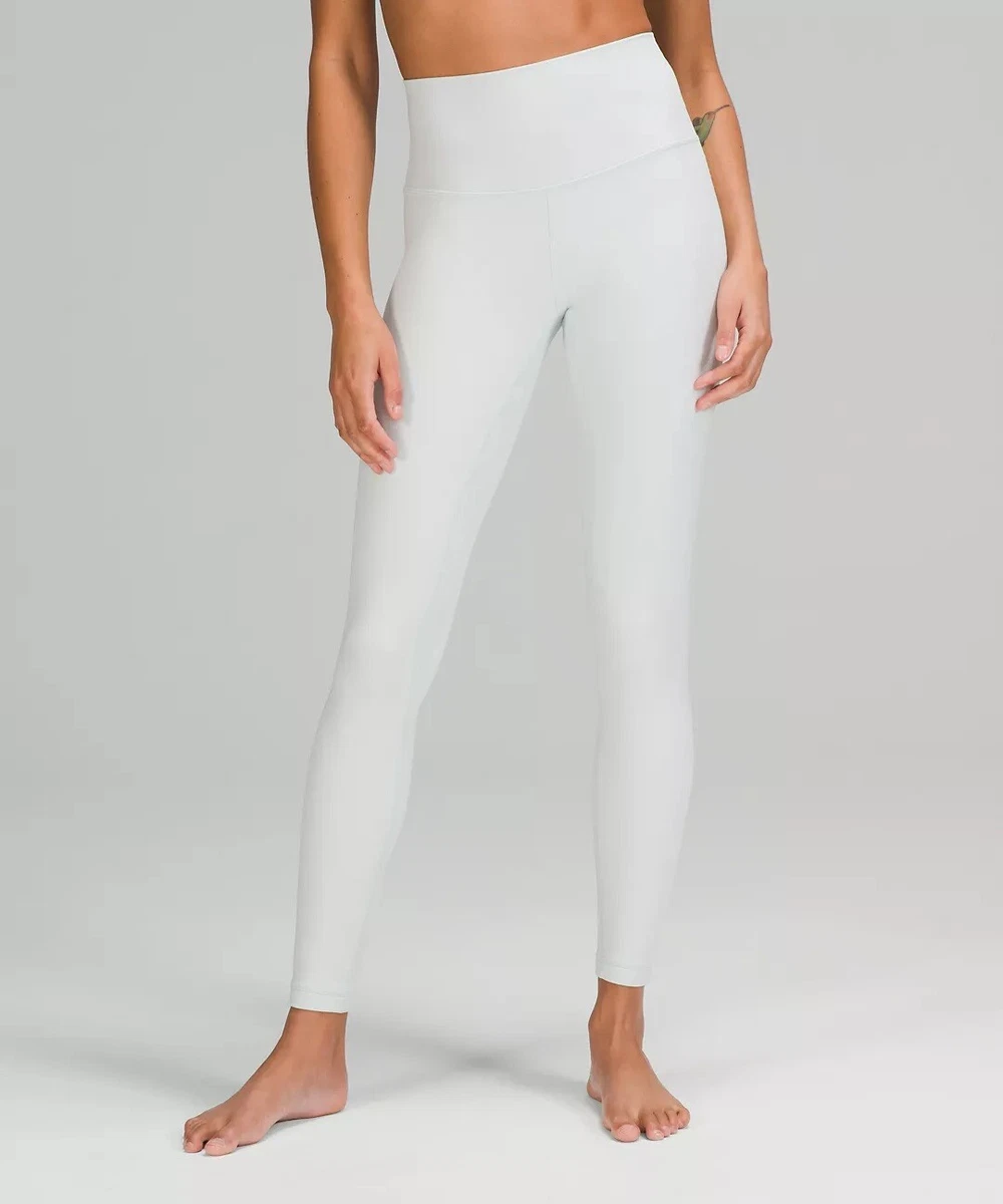 Lululemon Align High Rise Pant 28 Ocean Air Nulu Full Length NWT White Blue  10