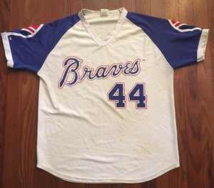 hank aaron jersey red