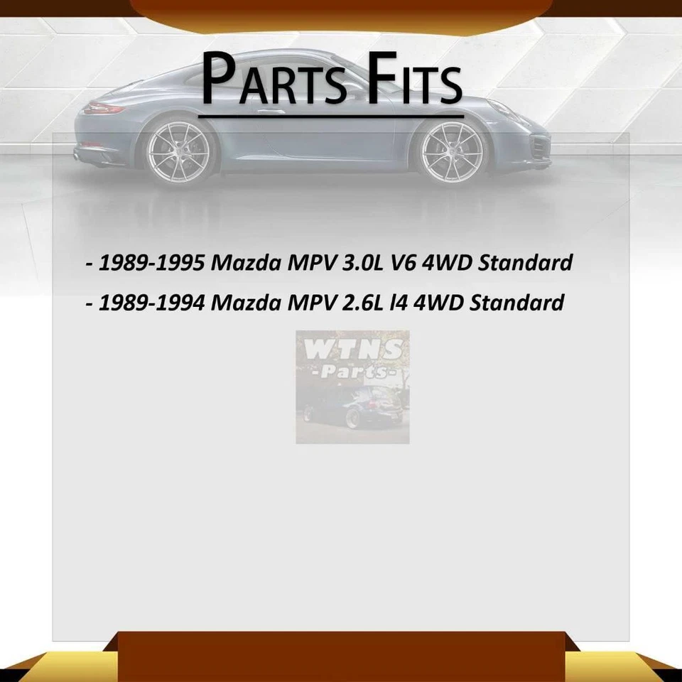 Eixo traseiro dianteiro 4 GMB todas as juntas juntas em U para 1989-1995 Mazda MPV 4WD - Imagem 2 de 4