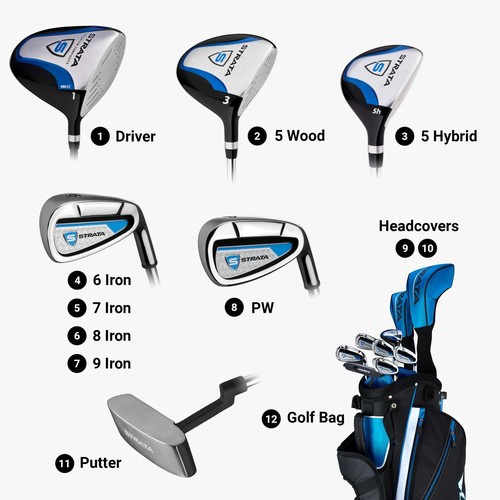Callaway Golf Men's Strata Complete Set Silver 12 Piece (Strata) Right - Picture 3 of 11