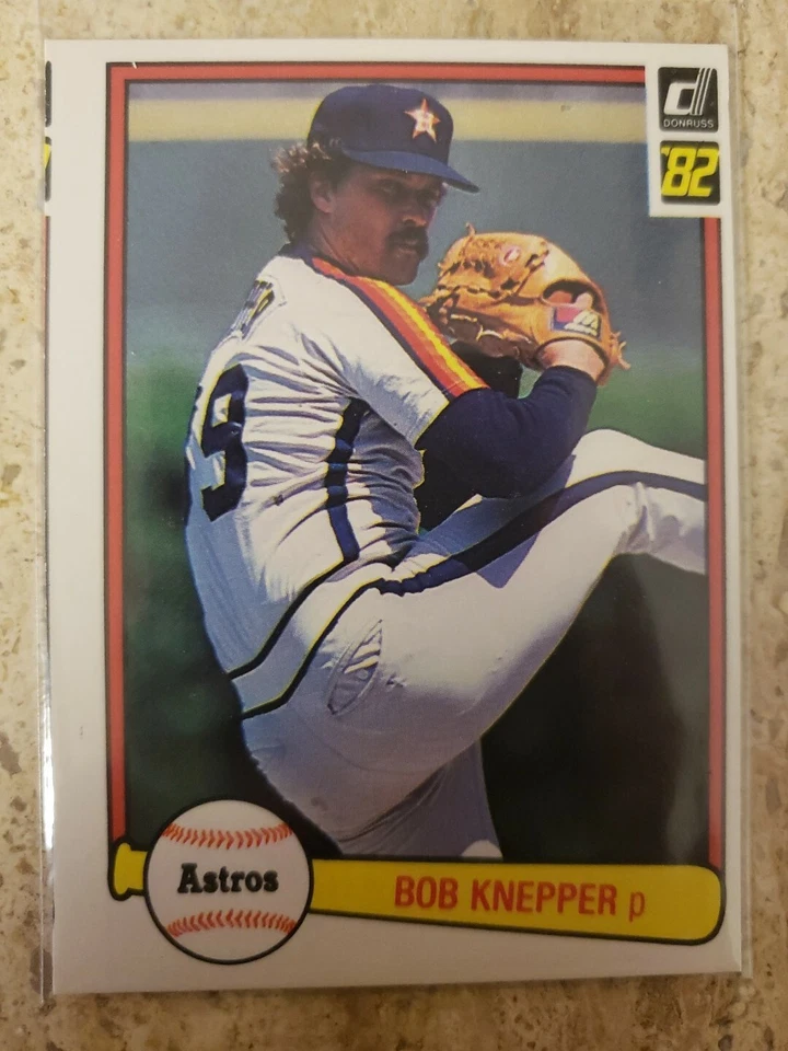 Donruss 82 Bob Knepper Errors Baseball Card Miscut - Image 2 of 4