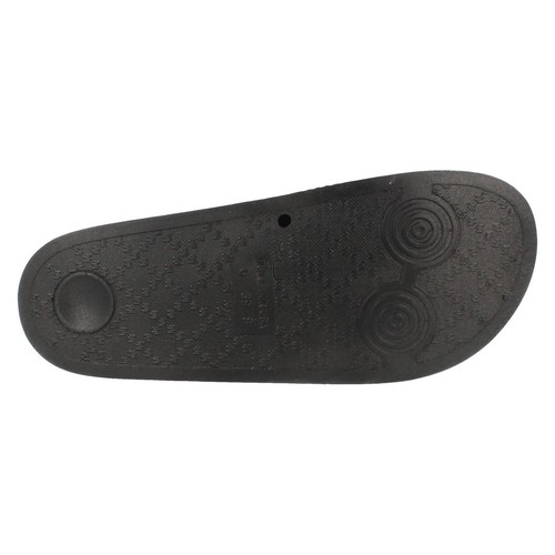 Hombre A0R048 Negro / Blanco Rayas sin Cordones Deslizables Por Spot On - Imagen 9 de 9