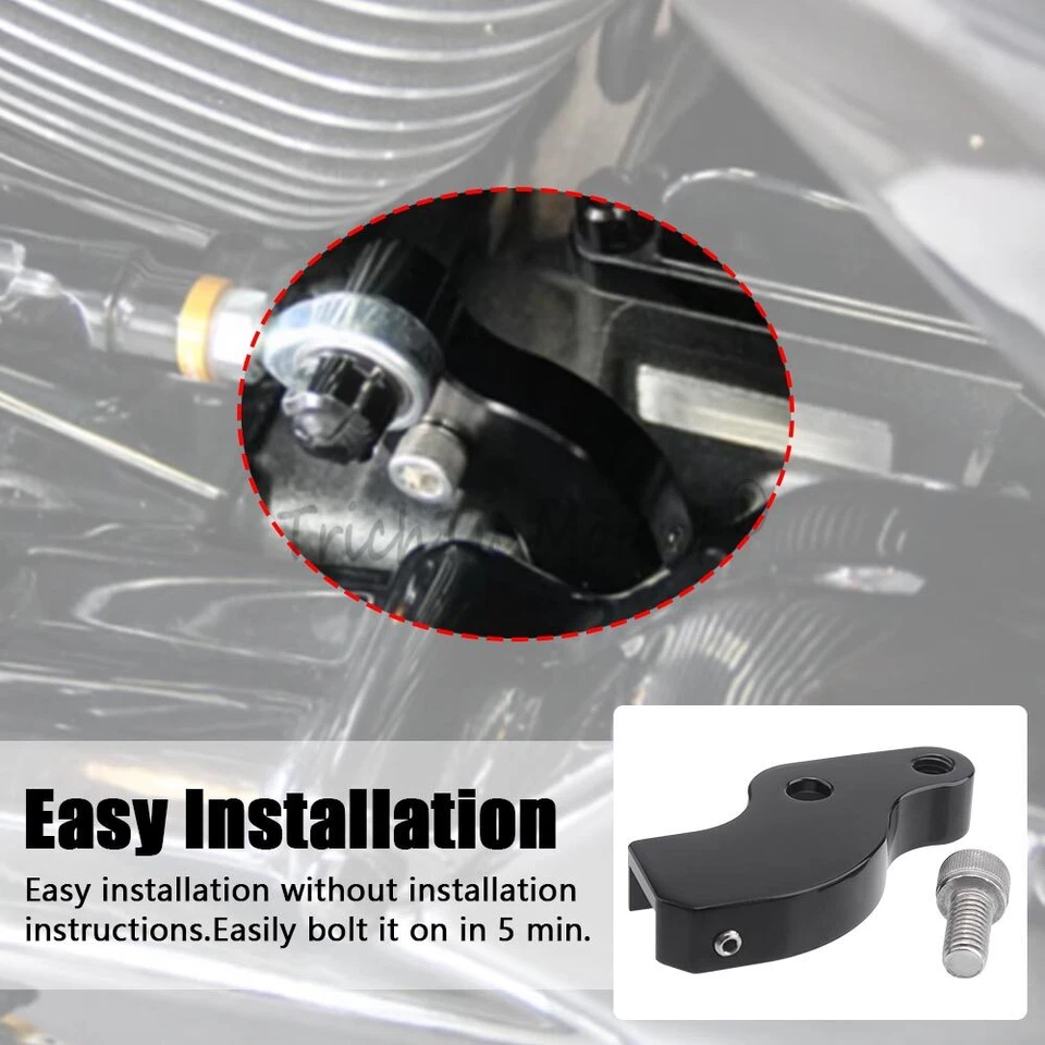 Black Gear Shift Neutral Assist Bracket For Harley M8 Touring Bagger Softail CVO - Изображение 4 из 4