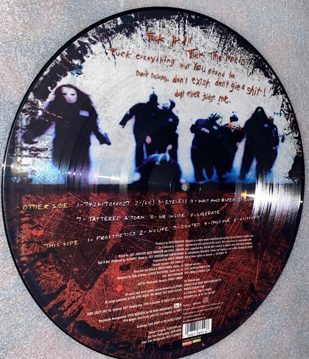 SlipknoT, Self Titled, First Press, 12” Picture Disc, Mint Record