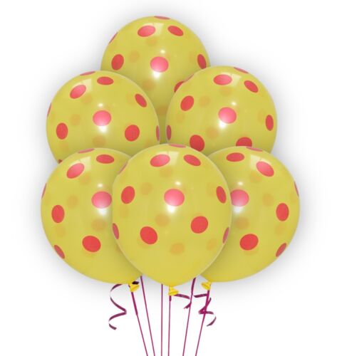 Globos de lunares de 12" estampados irregulares de látex para fiestas globos lisos decoración Reino Unido - Imagen 14 de 25