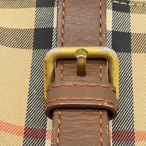 Authe Burberry Nova Check Shadow Horse Canvas Leather Brown Tote Bag NS041467 - Picture 12 of 17
