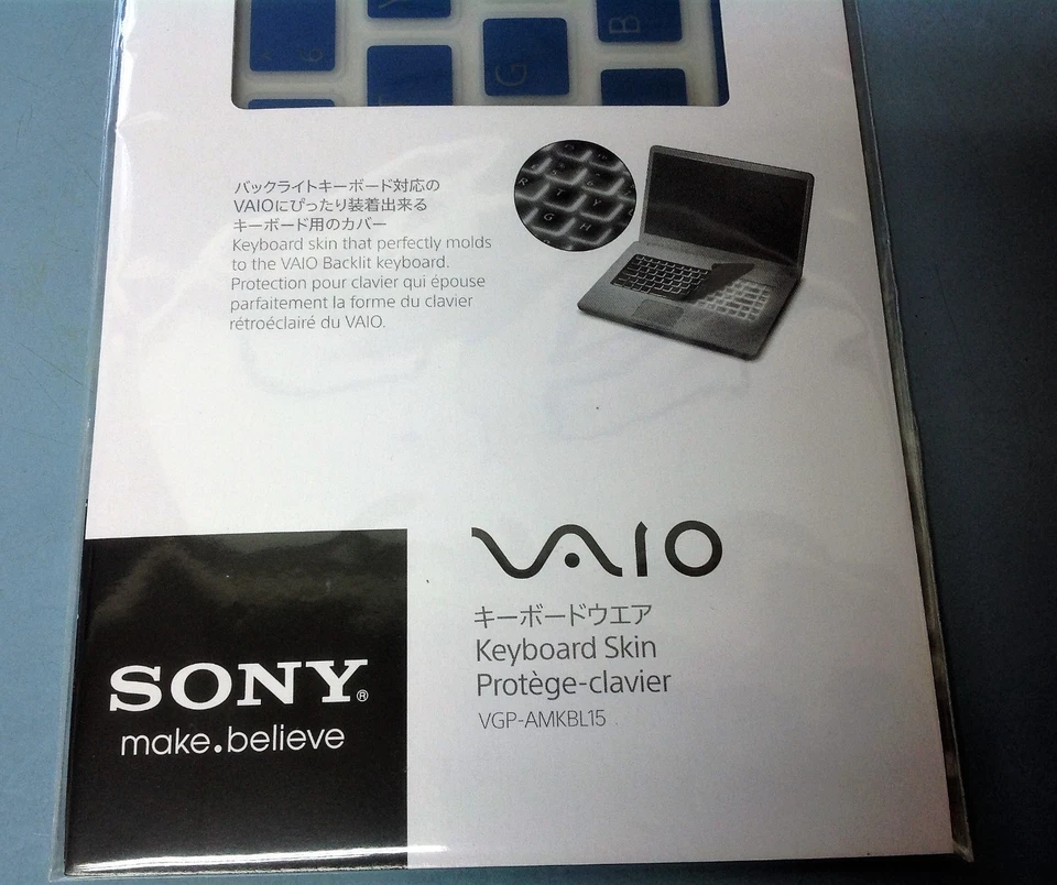 Genuine Sony Vaio Keyboard Skin Cover  (blue color) VAIO Fit 15 / Fit 15E - Image 4 of 4