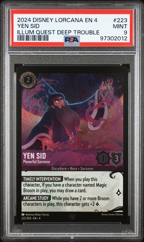 Yen Sid - Powerful Sorcerer graded PSA 9 for sale on eBay