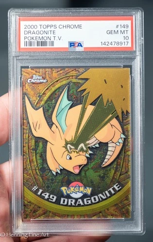 Pokemon Topps Chrome Dragonite #149 PSA 10 Gem Mint USA
