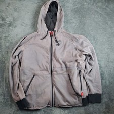 Milwaukee Hoodie Mens 2X Gray M12 Heated Sweatshirt Full Zip Workwear Utility
