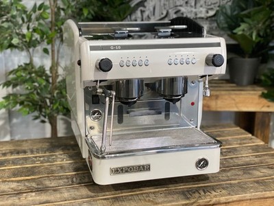 EXPOBAR G10 COMPACT CAPSULE 2 GRUPPEN WEISSE ESPRESSO-KAFFEEPAD-MASCHINE