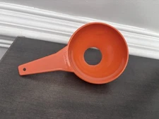 Vintage Tupperware Funnel #1227-1 Harvest Orange 3.75" Retro Kitchenware