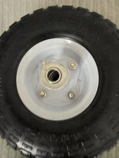 (2) 10” Pneumatic Tires Wheelbarrow Lawn Mowers Truck Wheels Tires 4.10/3.50-4"