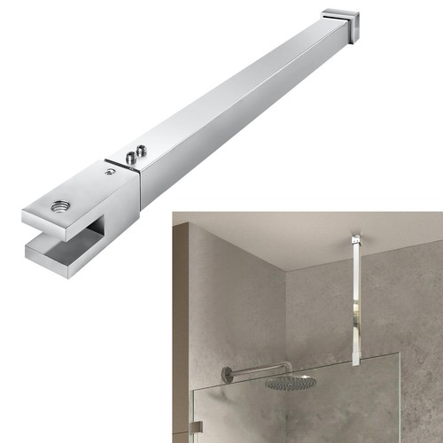 Barra de soporte para puerta de ducha, brazo de soporte de pared a vidrio 500-850 mm de largo para fijar marco... - Imagen 1 de 7