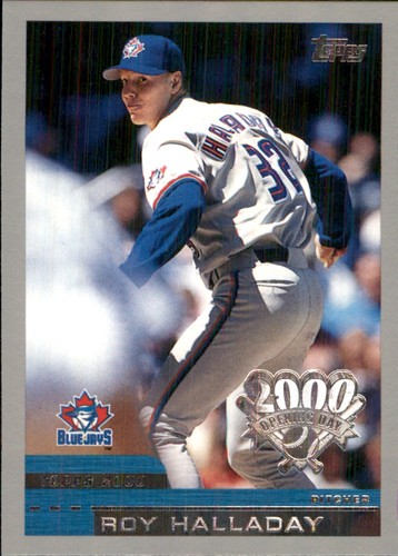 Roy Halladay 2000 Topps Opening Day #90 Blue Jays HOF FREE SHIPPING AutographDen