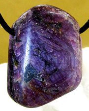 Echter   RUBIN   XL Trommelstein  gebohrt   EDELSTEIN   ANHÄNGER   Nr.22