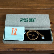 Taylor Swift The Life Of A Showgirl Lock Necklace Holiday Opalite ✅ Trusted