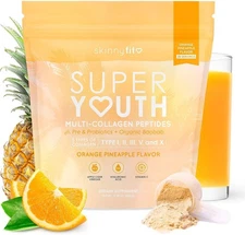 Skinny Fit Super Youth Multi-Collagen Peptides Orange Pineapple  Authentic