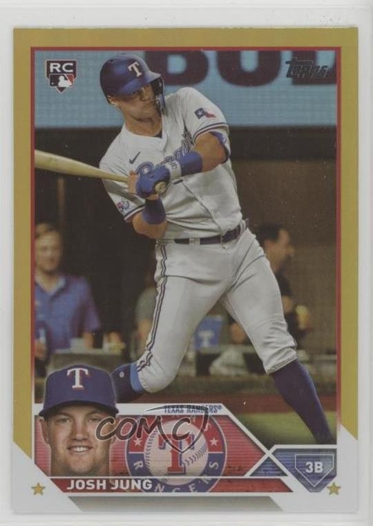 2023 Topps Series 2 Gold Foil Josh Jung #529 Rookie RC 09wc