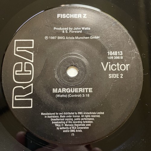 Fisher Z The Perfect Day / Marguerite Vinyl Record 7” 45 RPM 104813 RCA 1987 - Picture 16 of 24