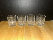 4 Vtg Royal Crystal Rock OPERA Double Old Fashioned Glasses 8 oz 