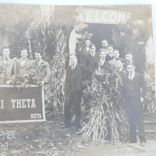 Beta Phi Theta Bruderschaft Foto 1927 UW Milwaukee Heimkehr Preis handgedruckt - Bild 3 von 6