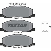 Textar 2441801 Bremsbelagsatz FüR Opel Saab Insignia 9 5 G09 YS3G