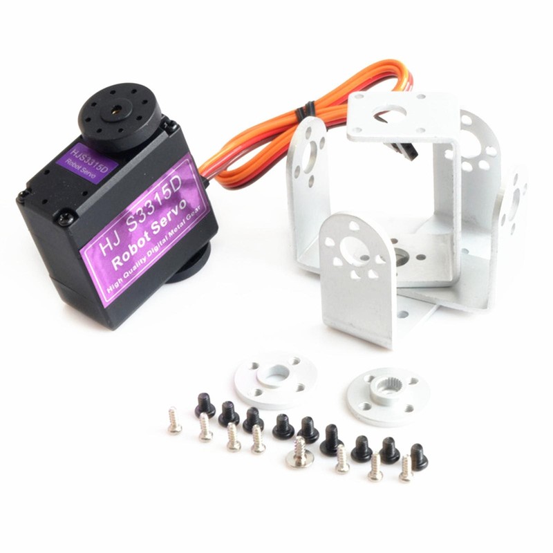 180° Rotating HJ S3315D Metal 15KG Torque Brushed Motor Digital Robot RC Servo d