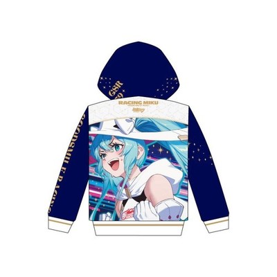 Vocaloid Hatsune Miku Racing 2024 Full Graphic Hoodie XL Unisex Japan Cosplay