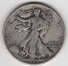 1943 P WALKING LIBERTY HALF DOLLAR 90% SILVER PHILADELPHIA 50¢ UNITED STATES USA