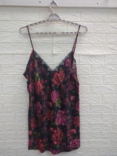 New Victoria's Secret Satin Lace Trim Mini Slip Night Dress Women's Size XXL