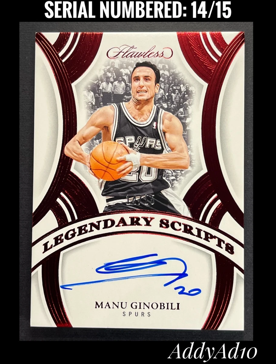 Panini Manu Ginobili Basketball Autographed Sports Trading Cards