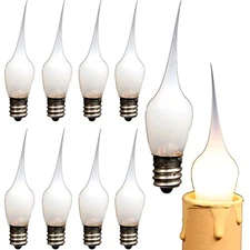 9 Creative Hobbies Silicone Dipped Candle Light 3 W Bulb C7 Lamp E12 Base 7203
