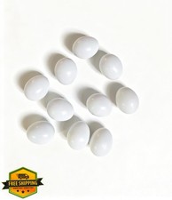 Azatemgo 10 Parrot Eggs Small Plastic 1" Fake Bird Nesting Training